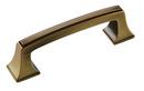 Mulholland 3 in (76 mm) Center-to-Center Gilded Bronze Cabinet Pull