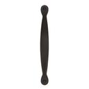 Amerock Flat Black Inspirations 3-3/4 in (96 mm) Center-to-Center Flat Black Cabinet Pull 