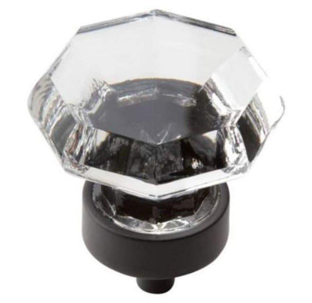 Amerock Clear/Black Bronze 1-5/16 in. Knob 