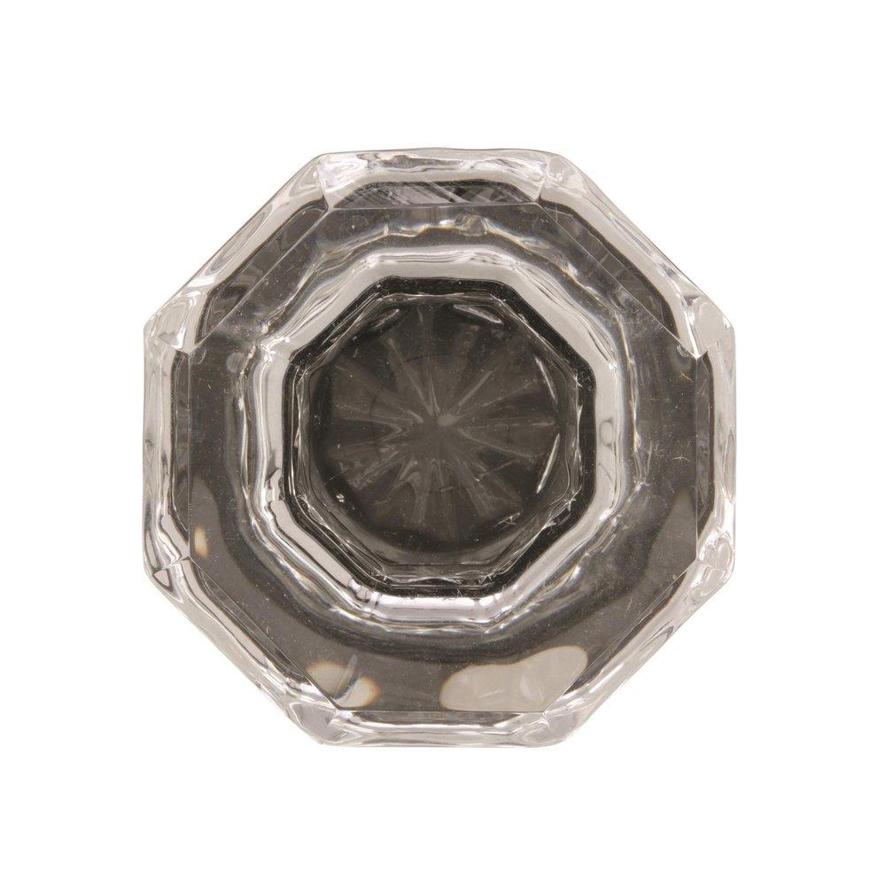 Amerock Clear 1-5/16 in (33 mm) Diameter Clear/Polished Nickel Cabinet Knob 