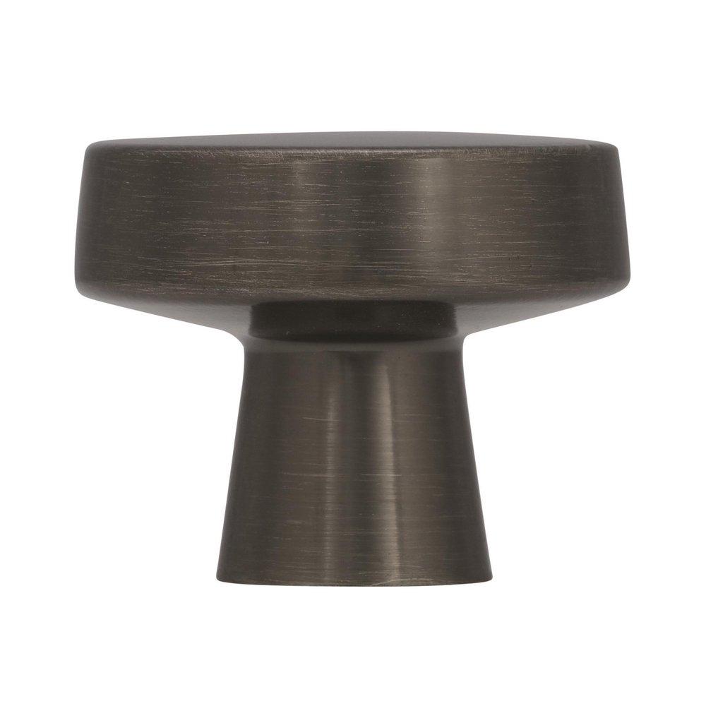 Amerock Gunmetal Blackrock 1-5/16 in (33 mm) Diameter Gunmetal Cabinet Knob 