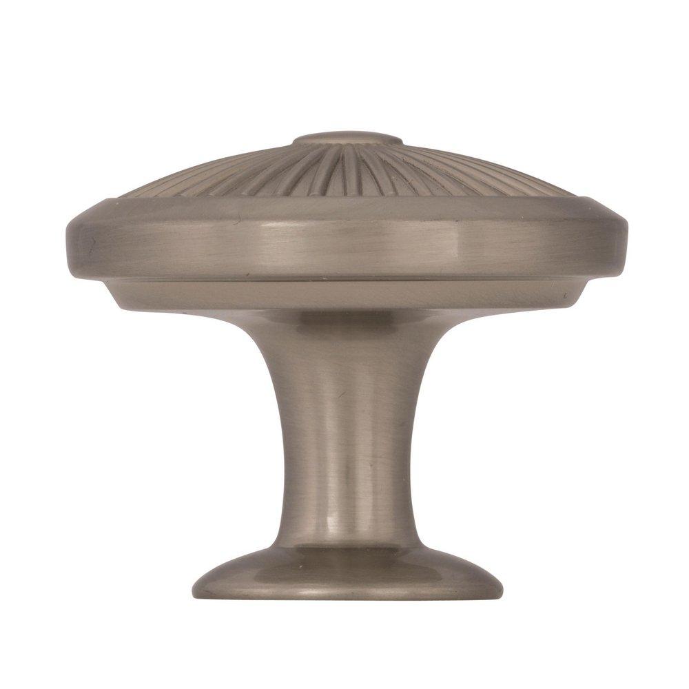 Crawford 1-3/8 in (35 mm) Diameter Satin Nickel Cabinet Knob 