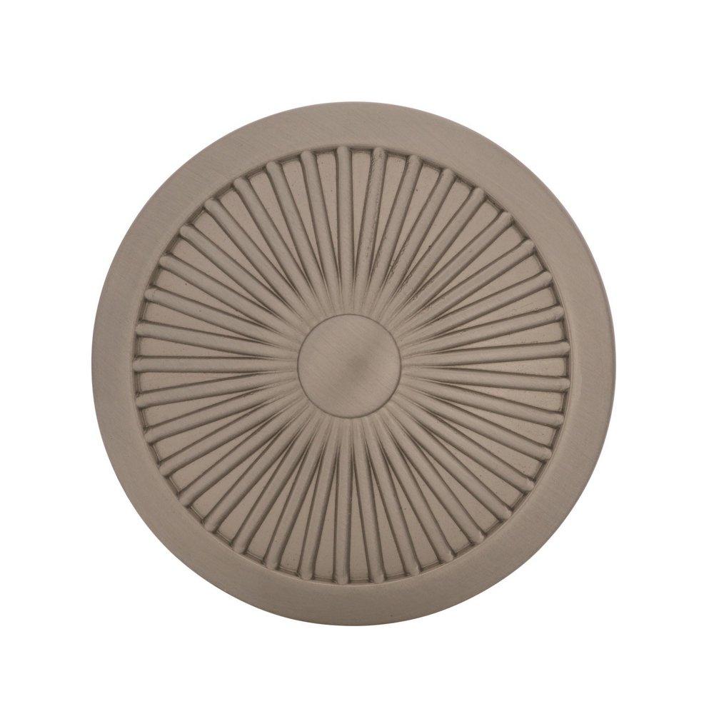 Crawford 1-3/8 in (35 mm) Diameter Satin Nickel Cabinet Knob 