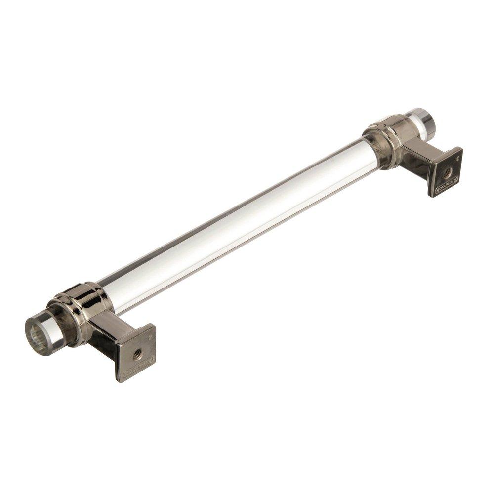 Amerock Clear/Polished Nickel Glacio 6-5/16 in (160 mm) Center-to-Center Clear/Polished Nickel Cabinet Pull 