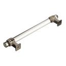 Amerock Clear/Polished Nickel Glacio 6-5/16 in (160 mm) Center-to-Center Clear/Polished Nickel Cabinet Pull 
