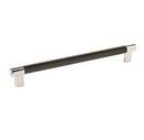 10-1/16 in. Center-to-Center Cabinet Pull in Polished Nickel/Black Bronze