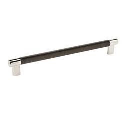 10-1/16 in. Center-to-Center Cabinet Pull in Polished Nickel/Black Bronze