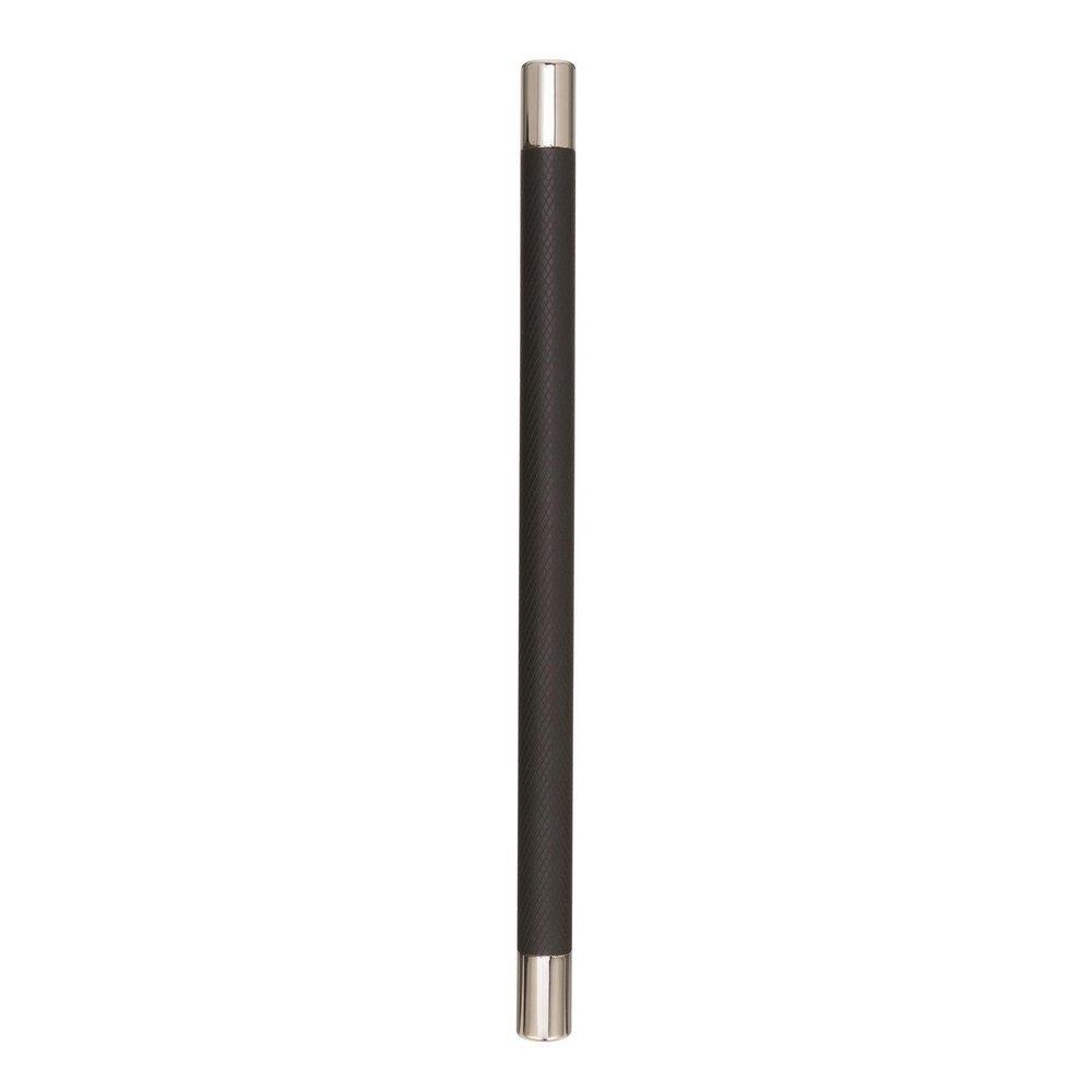 Amerock Polished Nickel/Black Bronze Esquire 10-1/16 in (256 mm) Center-to-Center Polished Nickel/Black Bronze Cabinet Pull 