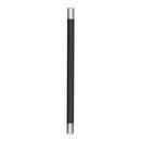 Amerock Polished Nickel/Black Bronze Esquire 10-1/16 in (256 mm) Center-to-Center Polished Nickel/Black Bronze Cabinet Pull 