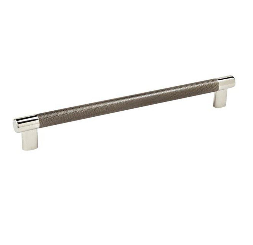 Amerock Polished Nickel/Gunmetal 10-1/16 in. Center-to-Center Pull 