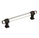 5-1/16 in. Center-to-Center Pull in Clear/Oil-Rubbed Bronze