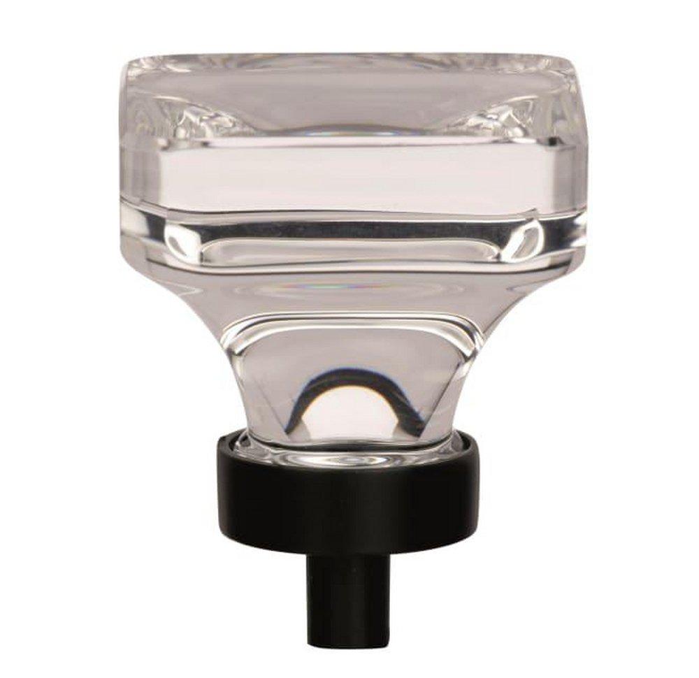 Amerock Clear/Black Bronze 1-3/8 in. Knob 