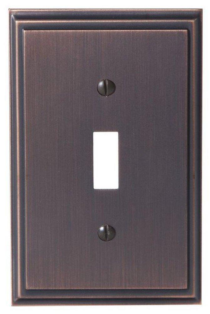 1 Toggle Wall Plate in Oil Rubbed Bronze image number 0