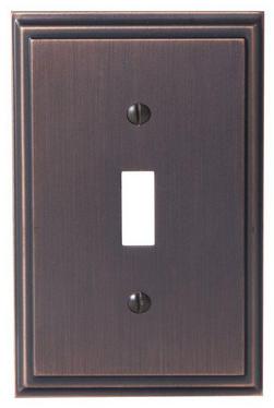 1 Toggle Wall Plate in Oil Rubbed Bronze