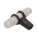 Carrione 2-1/2 in (64 mm) Length Marble White/Oil-Rubbed Bronze Cabinet Knob 