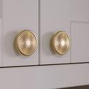 Crawford 1-3/8 in (35 mm) Diameter Golden Champagne Cabinet Knob 