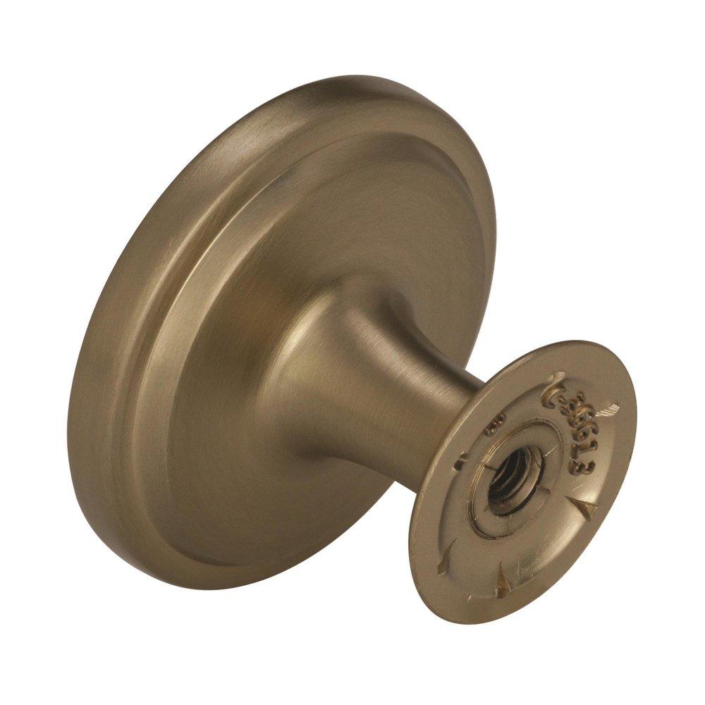 Crawford 1-3/8 in (35 mm) Diameter Golden Champagne Cabinet Knob 