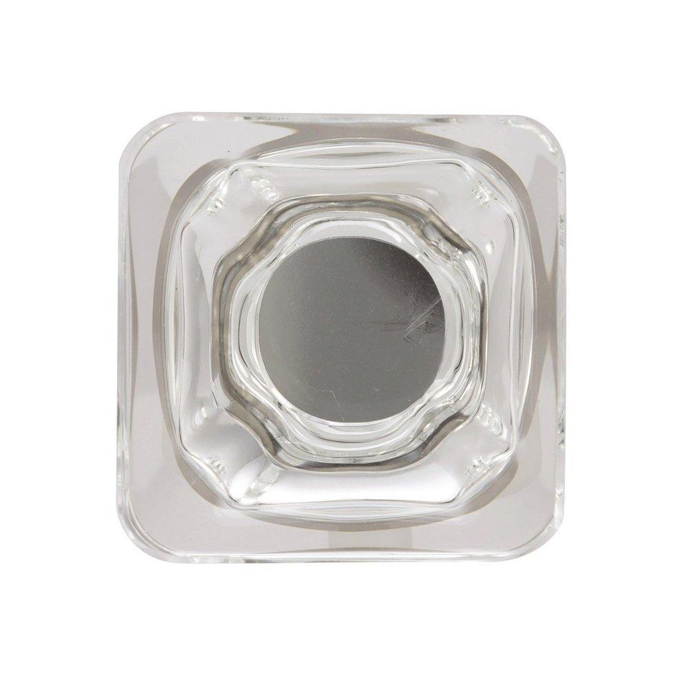 Amerock Clear/Satin Nickel Glacio 1-3/8 in (35 mm) Length Clear/Satin Nickel Cabinet Knob 