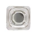 Amerock Clear/Satin Nickel Glacio 1-3/8 in (35 mm) Length Clear/Satin Nickel Cabinet Knob 