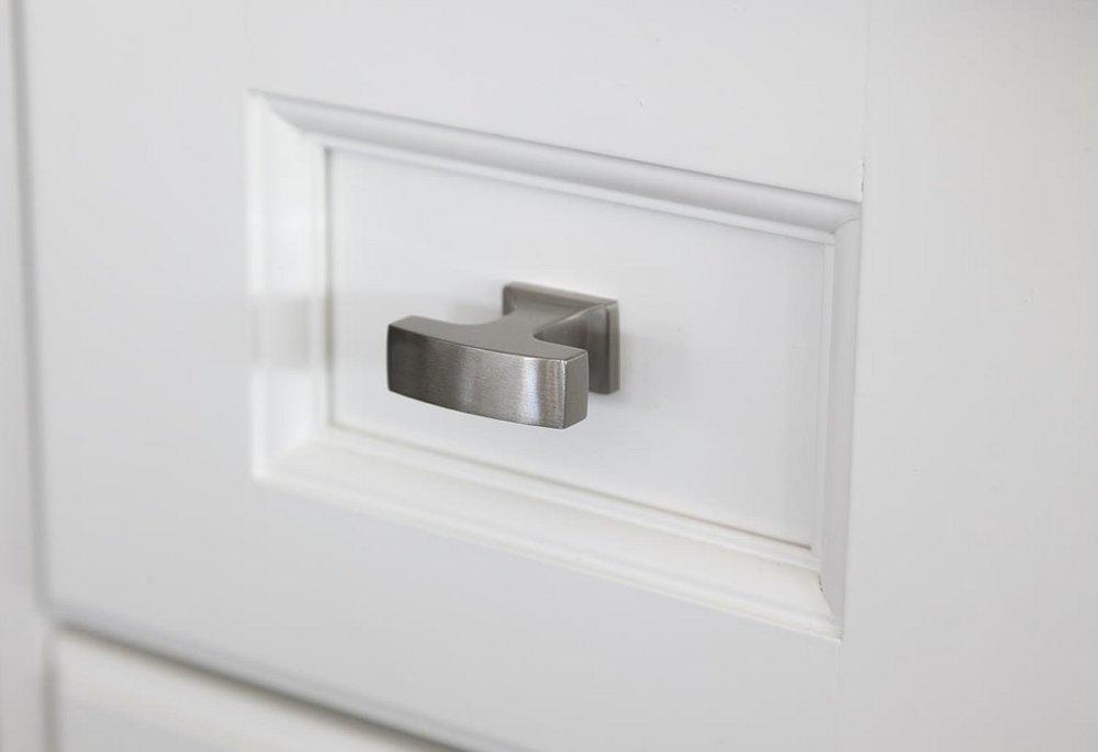 Amerock Satin Nickel Westerly 1-5/16 in (33 mm) Length Satin Nickel Cabinet Knob 