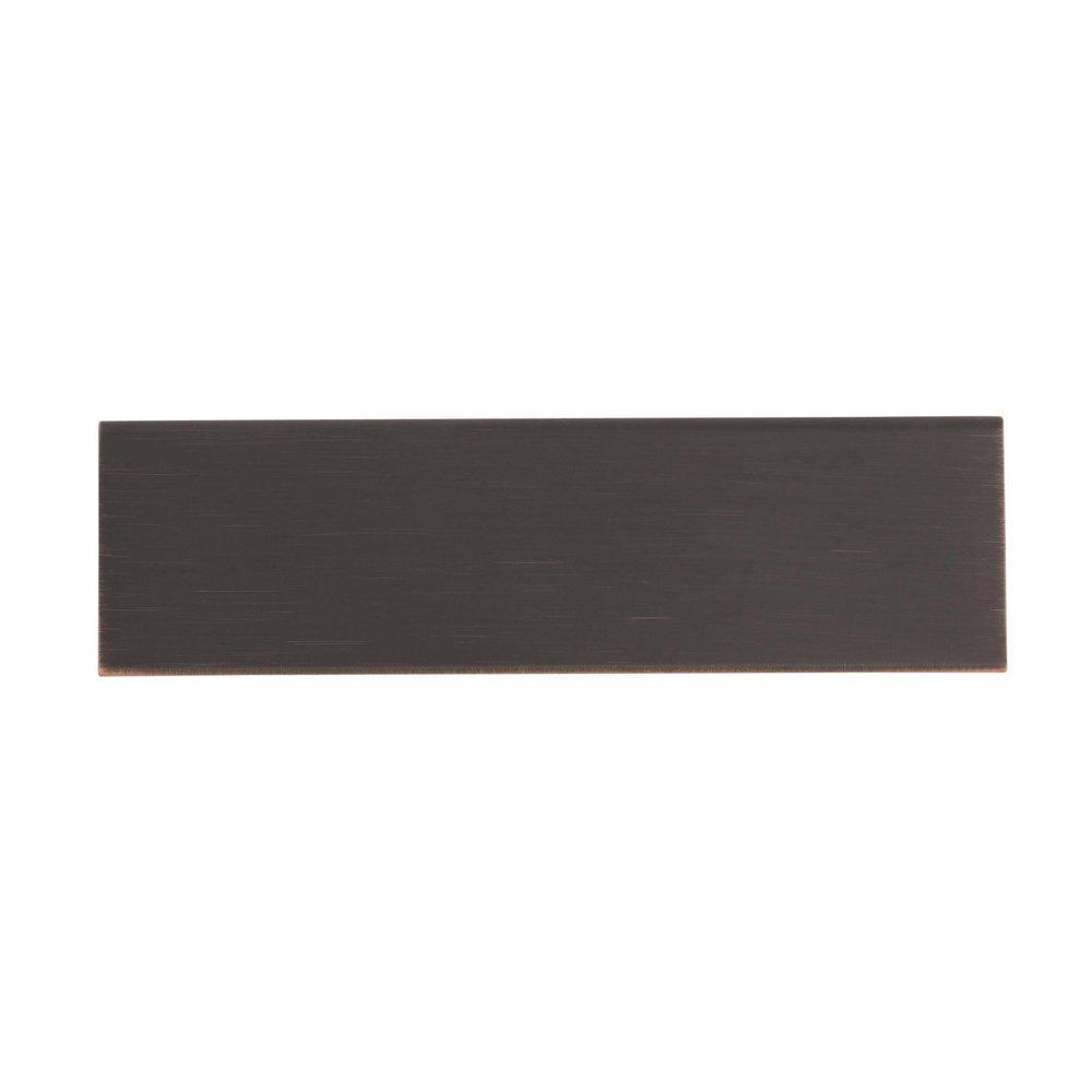 Amerock Oil Rubbed Bronze Edge Pull 5-1/16 in (128 mm) Center-to-Center Oil-Rubbed Bronze Cabinet Pull 