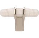 Amerock Marble White/Polished Nickel 9/16 in. Knob 