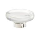 Amerock Clear/Polished Nickel 1-3/4 in. Knob 