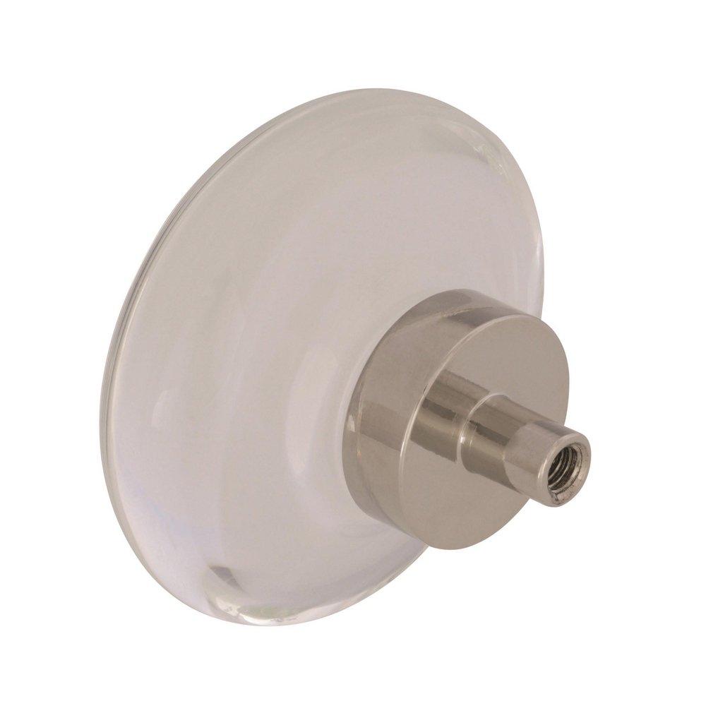 Glacio 1-3/4 in (44 mm) Diameter Clear/Polished Nickel Cabinet Knob 