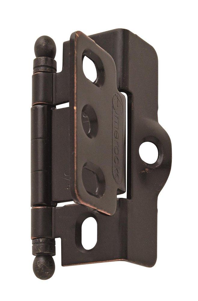 3/4 in (19 mm) Door Thickness Full Inset, Full Wrap, Ball Tip Oil-Rubbed Bronze Hinge 