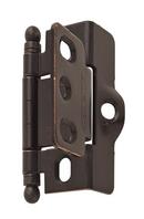3/4 in (19 mm) Door Thickness Full Inset, Full Wrap, Ball Tip Oil-Rubbed Bronze Hinge 