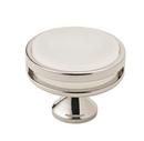 1-3/4 in. Cabinet Knob in Polished Nickel/Frosted