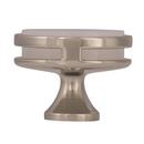 Oberon 1-3/4 in (44 mm) Diameter Polished Nickel/Frosted Cabinet Knob 