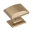 1-1/4 in. Rectangle Cabinet Knob in Golden Champagne