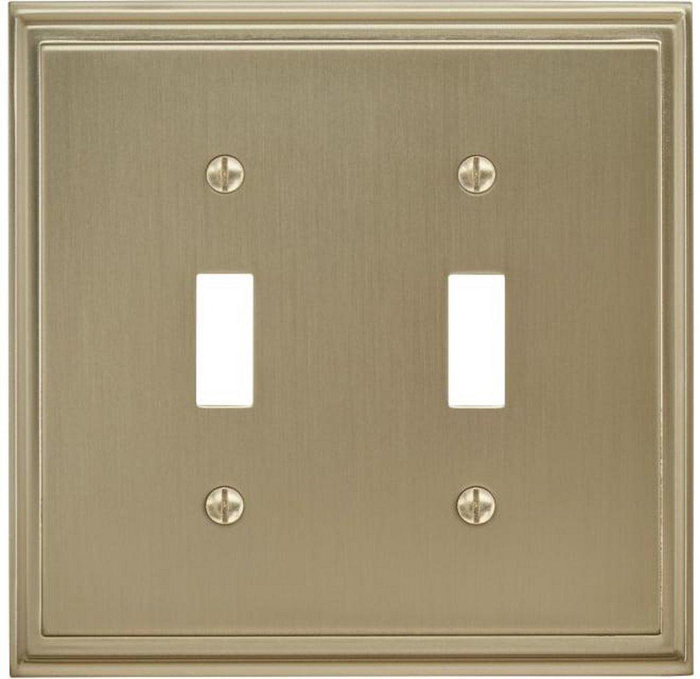 Mulholland 2 Toggle Golden Champagne Wall Plate 