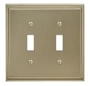 Mulholland 2 Toggle Golden Champagne Wall Plate
