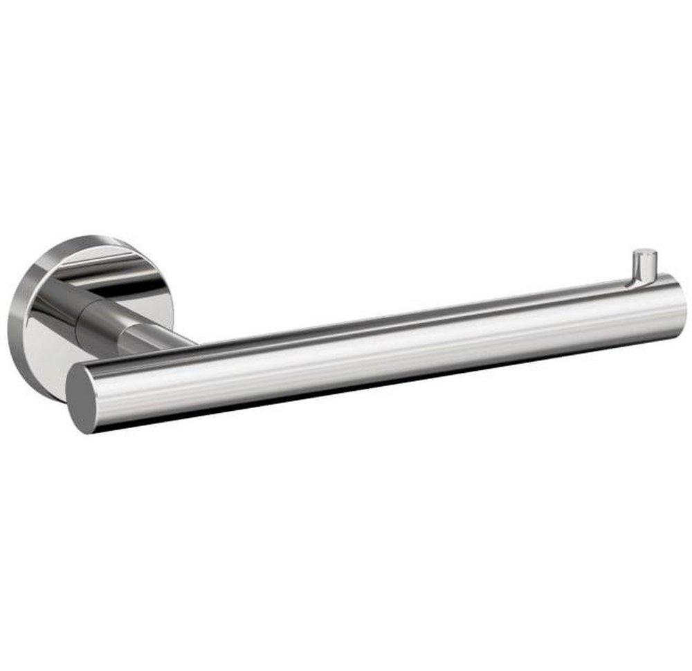 Arrondi Single Post Tissue Roll Holder in Polished Stainless Steel 
