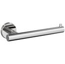 Arrondi Single Post Tissue Roll Holder in Polished Stainless Steel 