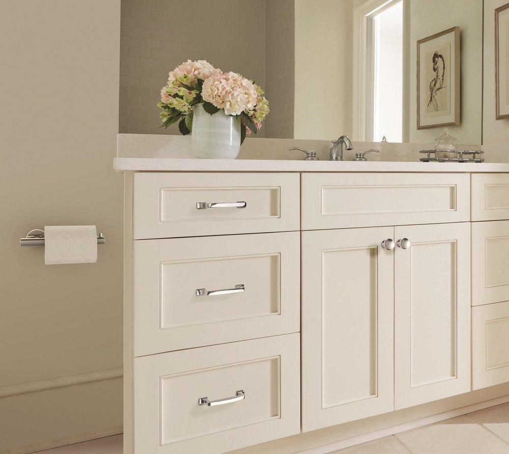 Arrondi Single Post Tissue Roll Holder in Polished Stainless Steel 