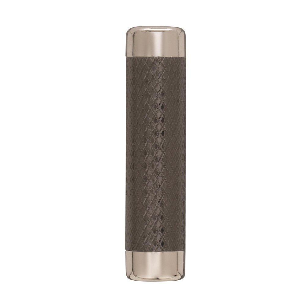 Amerock Polished Nickel/Gunmetal Esquire 2-5/8 in (67 mm) Length Polished Nickel/Gunmetal Cabinet Knob 