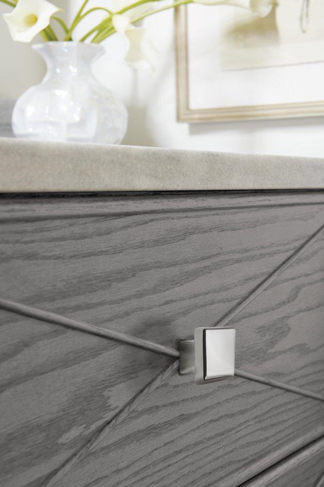 Amerock Polished Nickel 1-1/2 in. Cabinet Knob 
