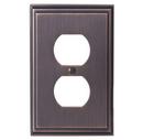 Amerock Oil Rubbed Bronze 1 Receptacle Wall Plate 