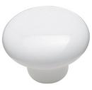 1-1/2 in. Cabinet Knob in White