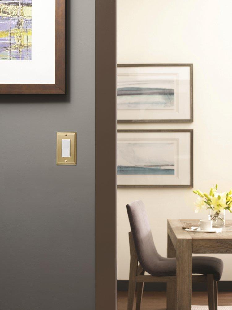Amerock Golden Champagne 1 Rocker Wall Plate 