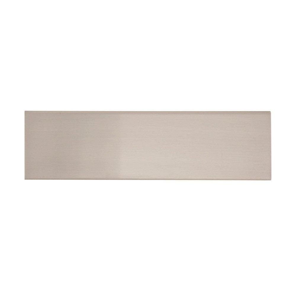 Amerock Satin Nickel Edge Pull 5-1/16 in (128 mm) Center-to-Center Satin Nickel Cabinet Pull 