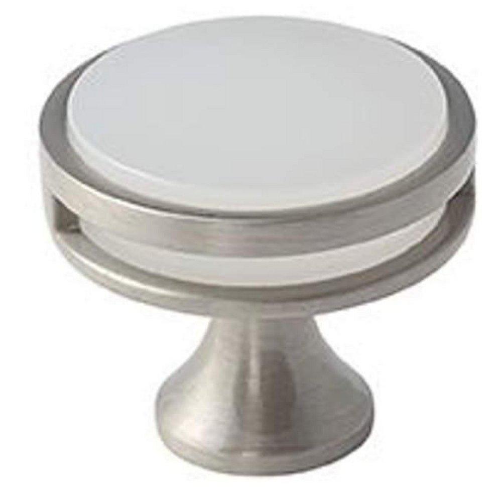 Amerock Satin Nickel/Frosted 1-3/8 in. Knob 