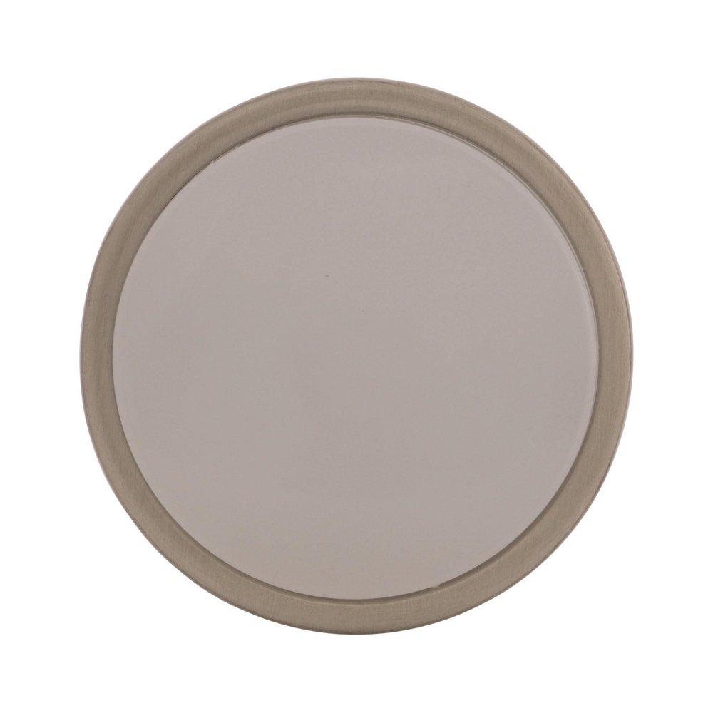 Oberon 1-3/8 in (35 mm) Diameter Satin Nickel/Frosted Cabinet Knob 