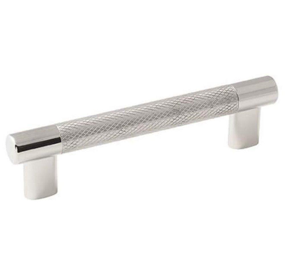 Amerock Polished Nickel/Stainless Steel 5-1/16 in. Center-to-Center Pull 