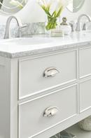 Ashby 4 in (102 mm) & 3 in (76 mm) Center-to-Center Polished Nickel Cabinet Cup Pull 