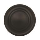Amerock Flat Black Inspirations 1-5/16 in (33 mm) Diameter Flat Black Cabinet Knob 
