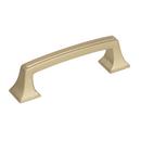 Mulholland 3 in (76 mm) Center-to-Center Golden Champagne Cabinet Pull